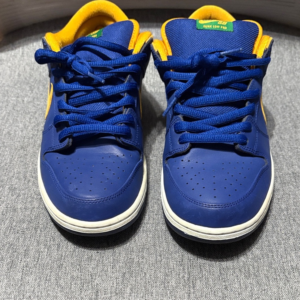 Nike sb dunk deep royal blue /midas gold/pine green size11 men